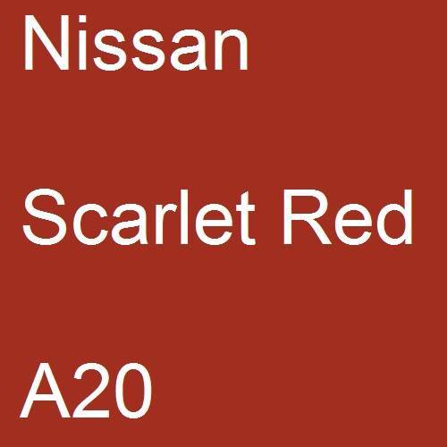 Nissan, Scarlet Red, A20.